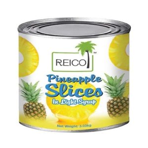 reico canned pineapple slices in light syrup – 3 1