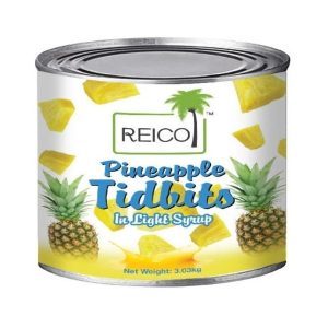 reico canned pineapple tidbits – 3.03kg 1